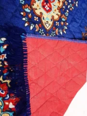 Blue & Red Ethnic Floor Mat - Image 3