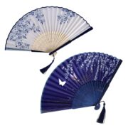 2 Pcs Hand Fan Manual